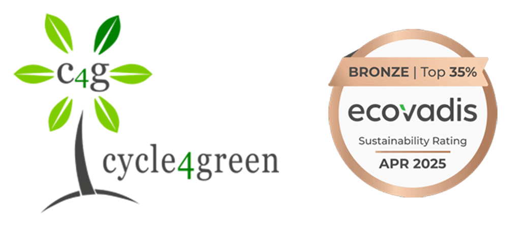 Neri Labels – Our commitment to sustainability – Cycle4Green and EcoVadis logos